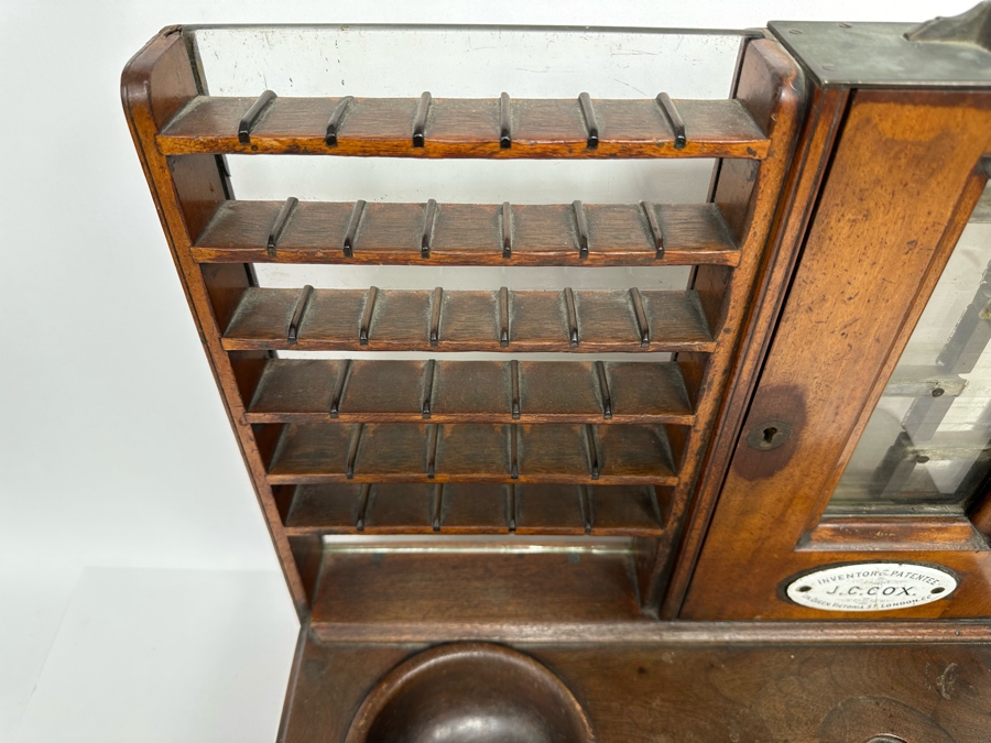 J. C. Cox Double Sided 19th Century English Pub Till Early Antique Cash Register London England 17W X 9D X 16H [Photo 6]