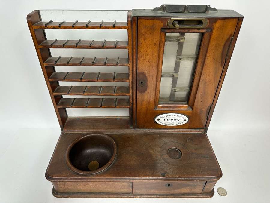 J. C. Cox Double Sided 19th Century English Pub Till Early Antique Cash Register London England 17W X 9D X 16H [Photo 7]