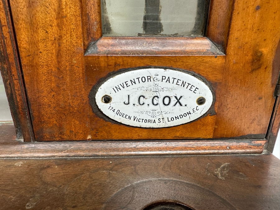 J. C. Cox Double Sided 19th Century English Pub Till Early Antique Cash Register London England 17W X 9D X 16H [Photo 2]