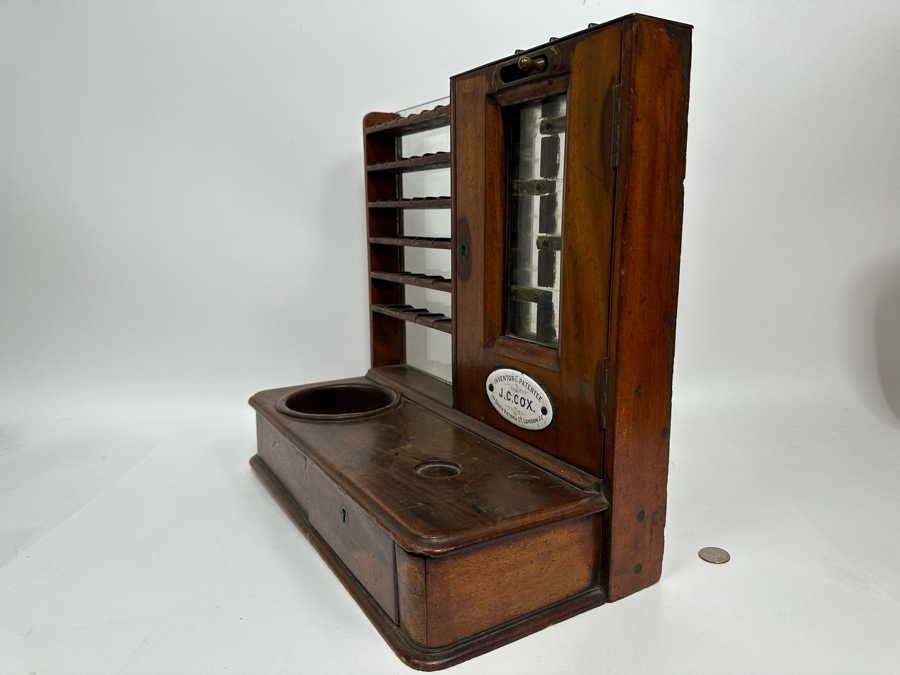 J. C. Cox Double Sided 19th Century English Pub Till Early Antique Cash Register London England 17W X 9D X 16H [Photo 15]