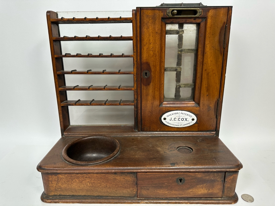 J. C. Cox Double Sided 19th Century English Pub Till Early Antique Cash Register London England 17W X 9D X 16H [Photo 8]