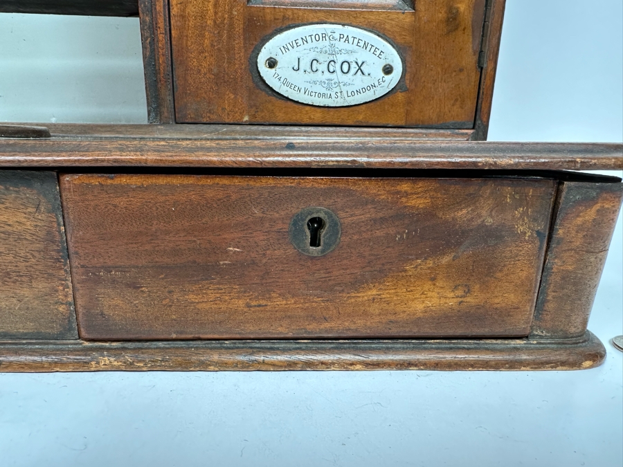 J. C. Cox Double Sided 19th Century English Pub Till Early Antique Cash Register London England 17W X 9D X 16H [Photo 9]