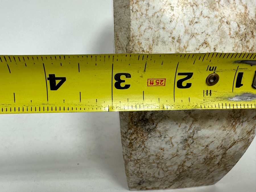 Hand Carved Colorado Alabaster 'White Canyon Bear' By Ernest (Bo) Mirabal 10W X 2.75D X 6.5H [Photo 16]