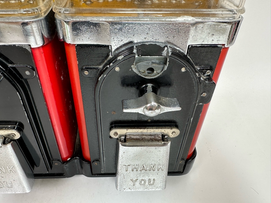 Double FORD Candy Ball Gumball Machine 1c Hard Candy Branded Ford For Your Protection With Key 12W X 7.5D X 15.5H [Photo 6]