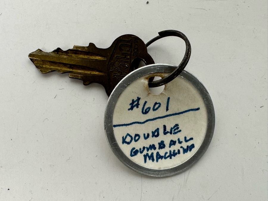 Double FORD Candy Ball Gumball Machine 1c Hard Candy Branded Ford For Your Protection With Key 12W X 7.5D X 15.5H [Photo 14]