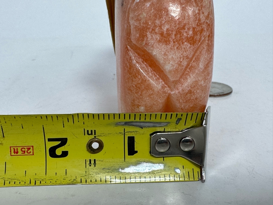 Signed Native American Zuni Fetish Of Bear Rose Quartz Carved Bear 5.5W X 1D X 4H [Photo 16]