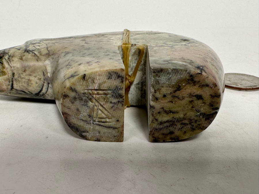 Signed Native American Zuni Fetish Of Bear Carved Bear 4W X 1D X 2.5H [Photo 15]