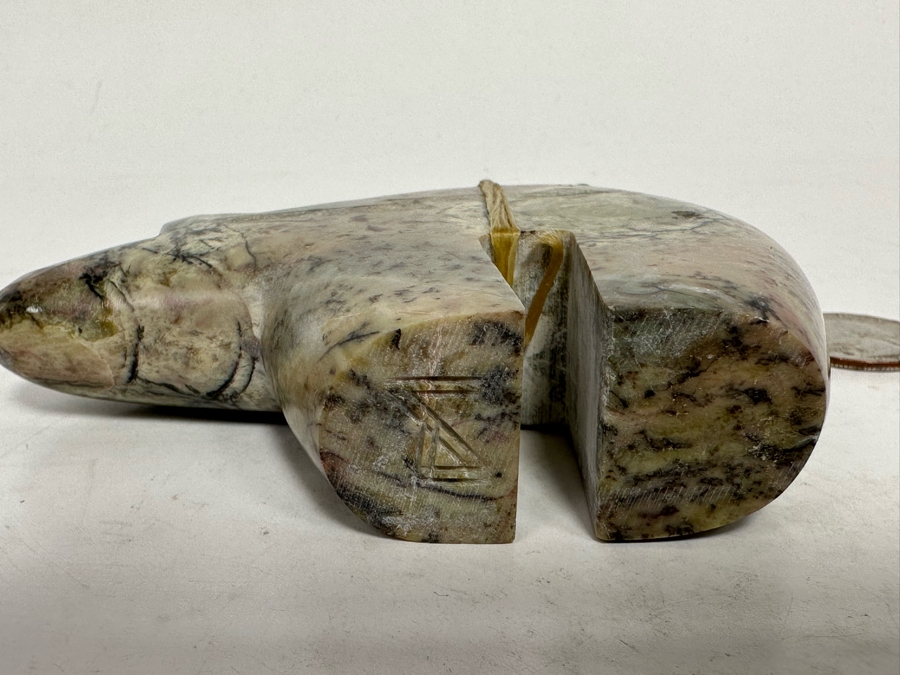 Signed Native American Zuni Fetish Of Bear Carved Bear 4W X 1D X 2.5H [Photo 13]