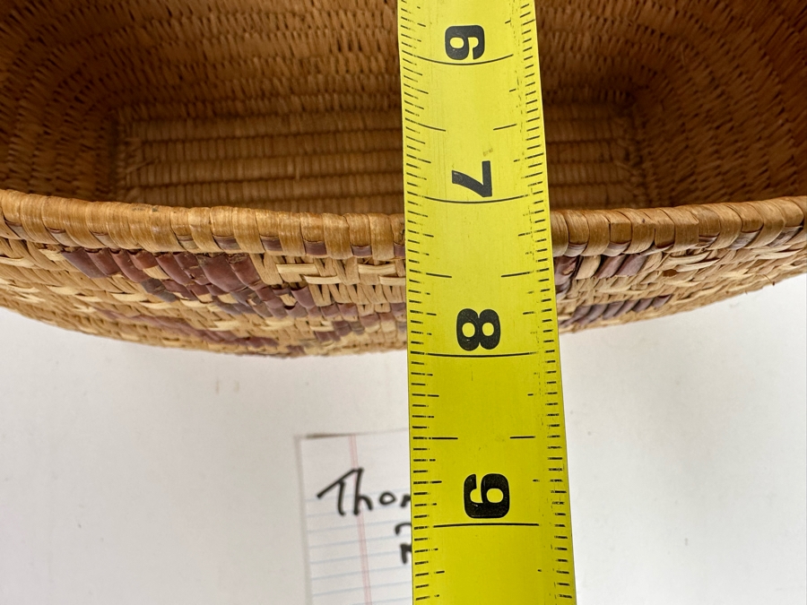 Native American Woven Basket From The Thompson River Area Of The Northwest US / Canada 14W X 4D X 7.5H [Photo 13]
