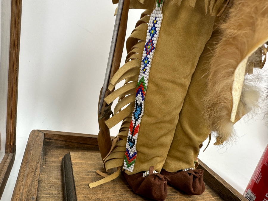 Vintage Western Doll With Protective Glass Case 10.5W X 10.5D X 22.5H [Photo 10]