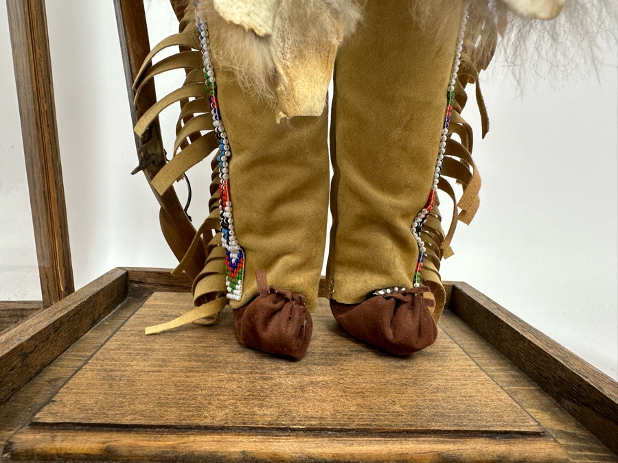 Vintage Western Doll With Protective Glass Case 10.5W X 10.5D X 22.5H [Photo 11]