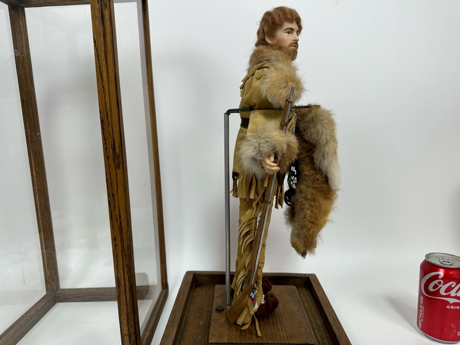 Vintage Western Doll With Protective Glass Case 10.5W X 10.5D X 22.5H [Photo 13]