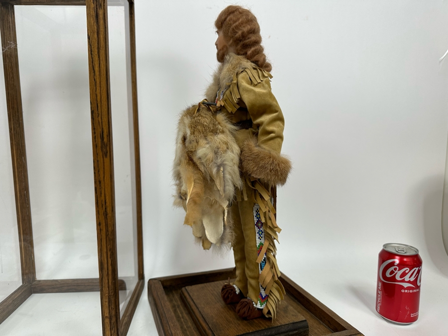 Vintage Western Doll With Protective Glass Case 10.5W X 10.5D X 22.5H [Photo 15]