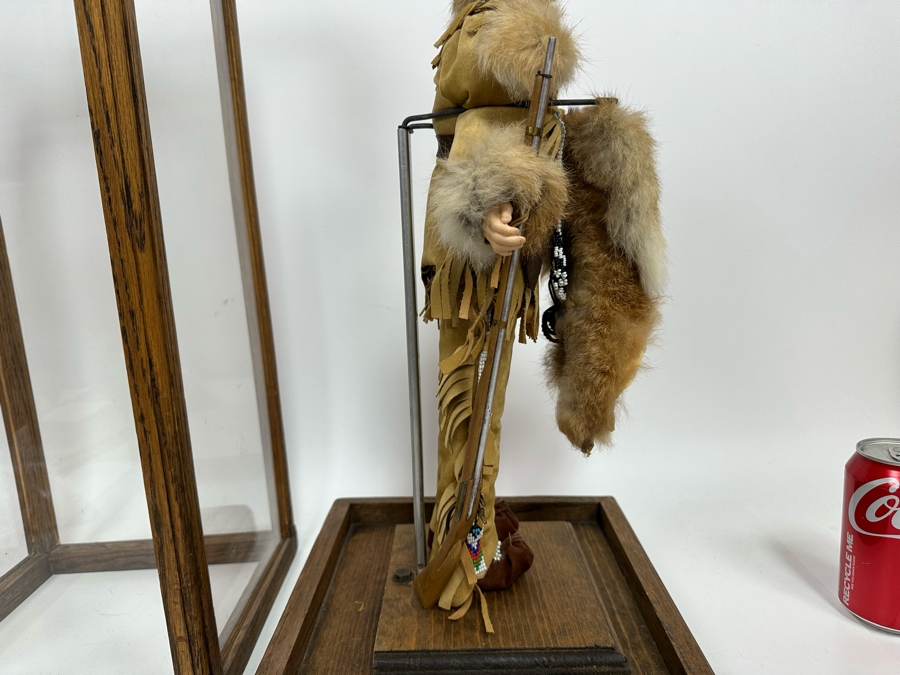 Vintage Western Doll With Protective Glass Case 10.5W X 10.5D X 22.5H [Photo 12]