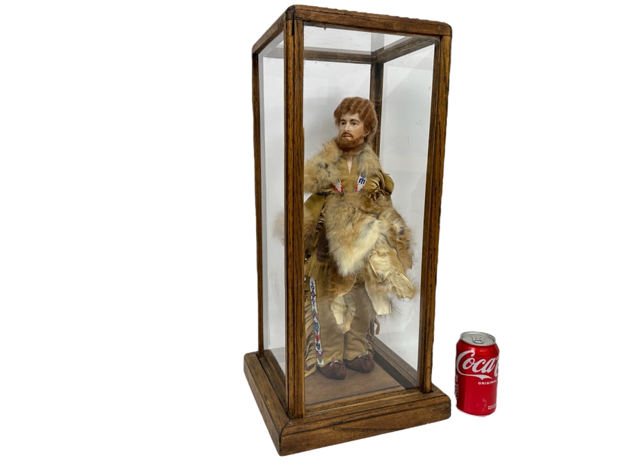 Vintage Western Doll With Protective Glass Case 10.5W X 10.5D X 22.5H [Photo 2]