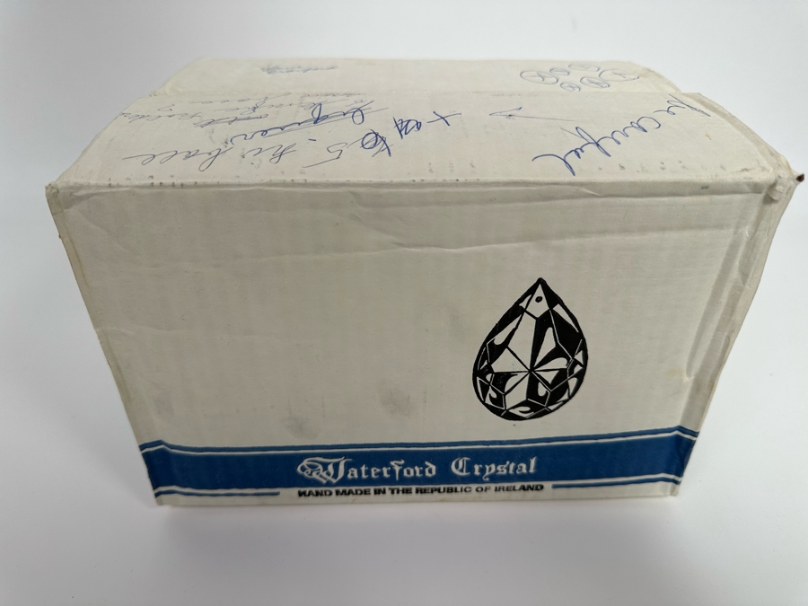 (10) Waterford Crystal Lismore Pattern Claret Wine Stemware Glasses 5 7/8H With One Original Box Replacements Value $1,050 [Photo 9]