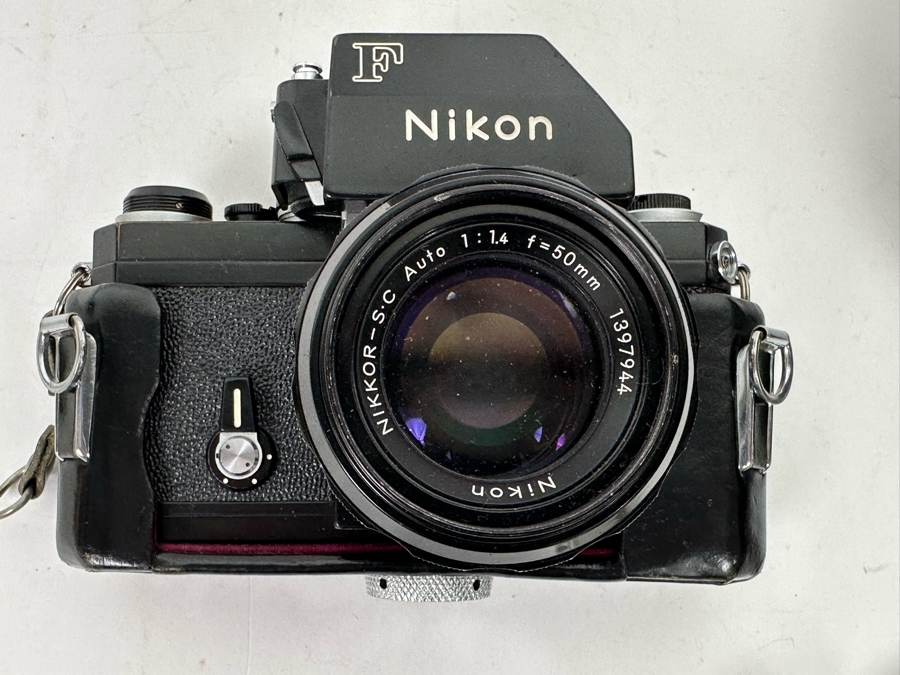 Nikon F Film Camera With 50mm Nikkor Lens, Leather Case And Strap [Photo 5]