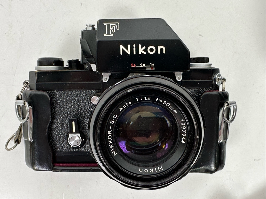 Nikon F Film Camera With 50mm Nikkor Lens, Leather Case And Strap [Photo 6]