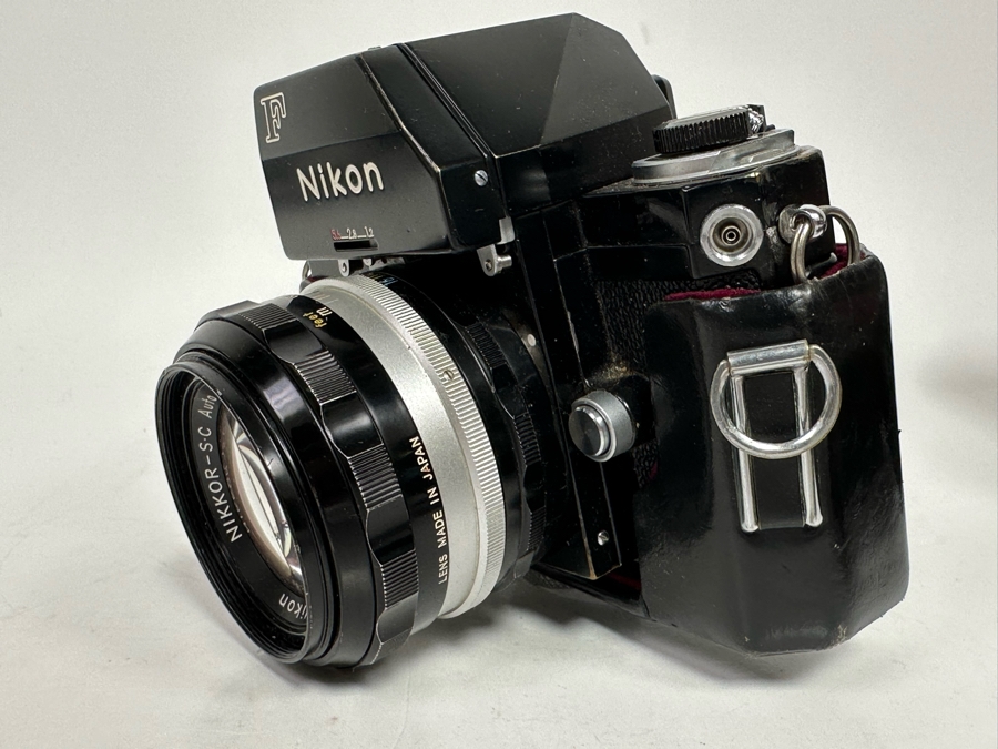 Nikon F Film Camera With 50mm Nikkor Lens, Leather Case And Strap [Photo 13]
