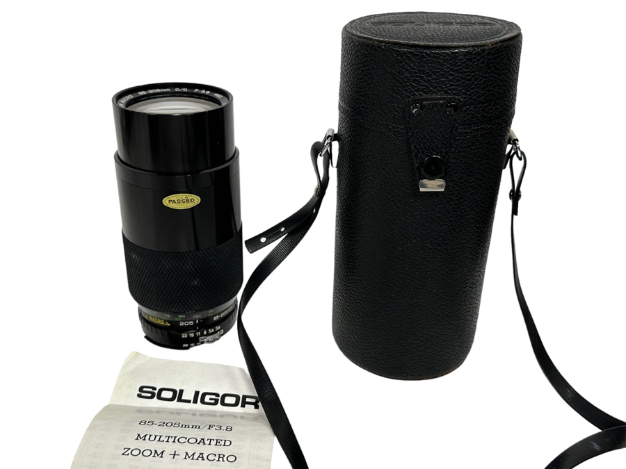 Soligor 85-205mm Zoom + Macro Camera Lens