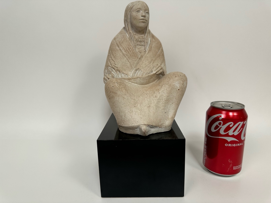 Austin Productions Sculpture Of A Native American Woman By James Marshall 5W X 5.5D X 12H [Photo 2]