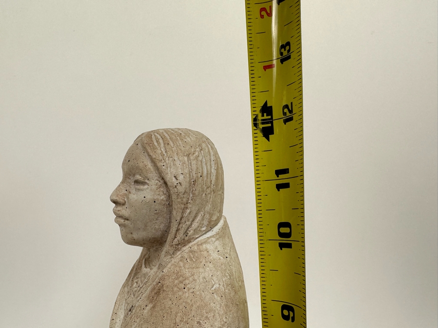 Austin Productions Sculpture Of A Native American Woman By James Marshall 5W X 5.5D X 12H [Photo 14]