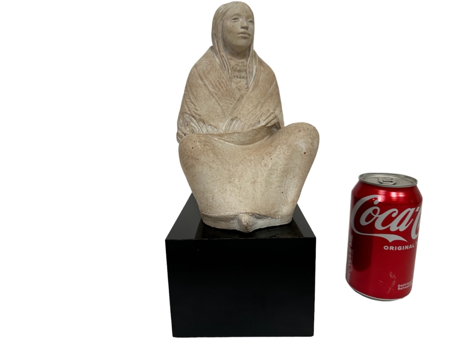 Austin Productions Sculpture Of A Native American Woman By James Marshall 5W X 5.5D X 12H [Photo 1]