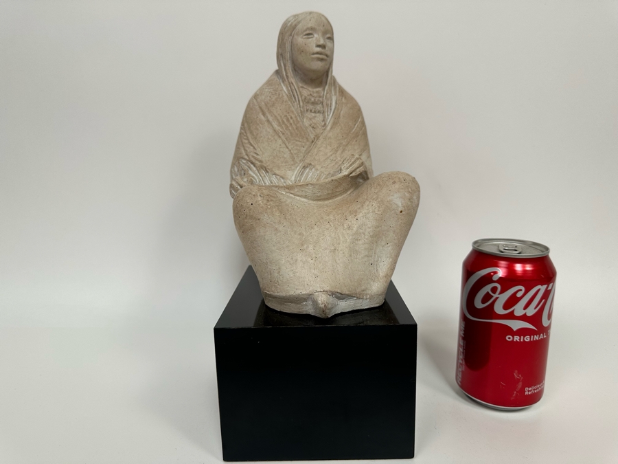 Austin Productions Sculpture Of A Native American Woman By James Marshall 5W X 5.5D X 12H [Photo 3]