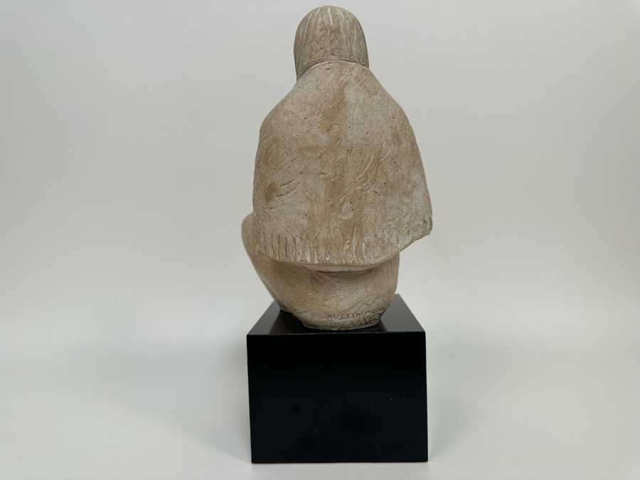 Austin Productions Sculpture Of A Native American Woman By James Marshall 5W X 5.5D X 12H [Photo 8]
