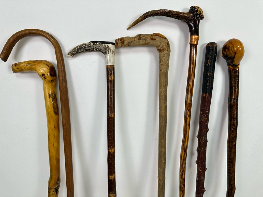 Collection Of Seven Vintage Wooden Canes [Photo 9]