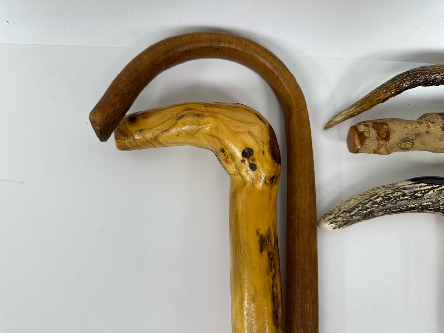 Collection Of Seven Vintage Wooden Canes [Photo 5]