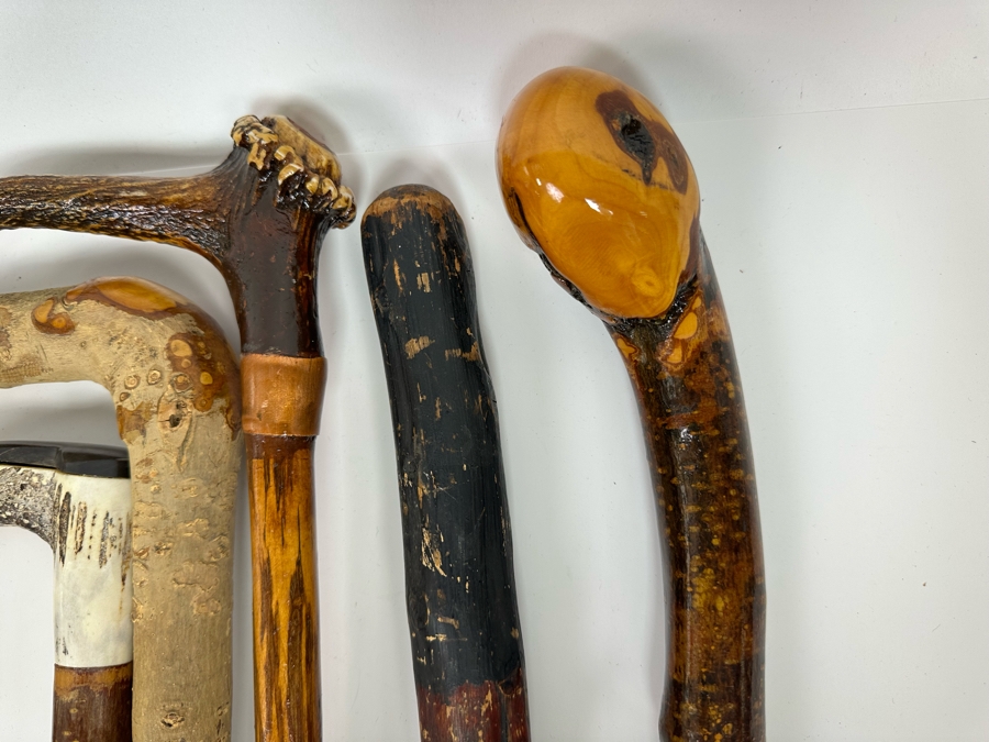 Collection Of Seven Vintage Wooden Canes [Photo 7]