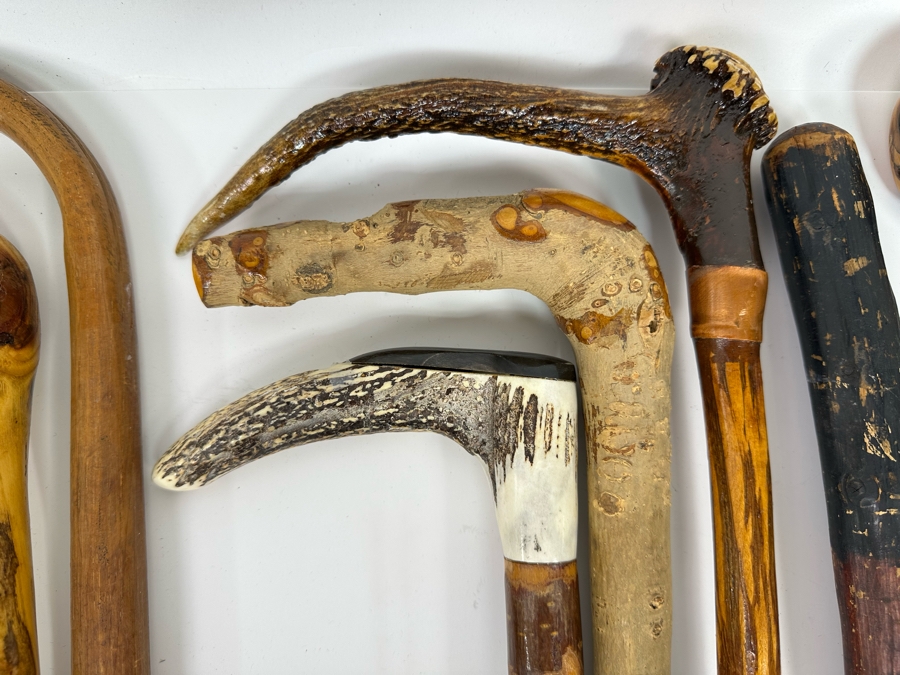 Collection Of Seven Vintage Wooden Canes [Photo 6]