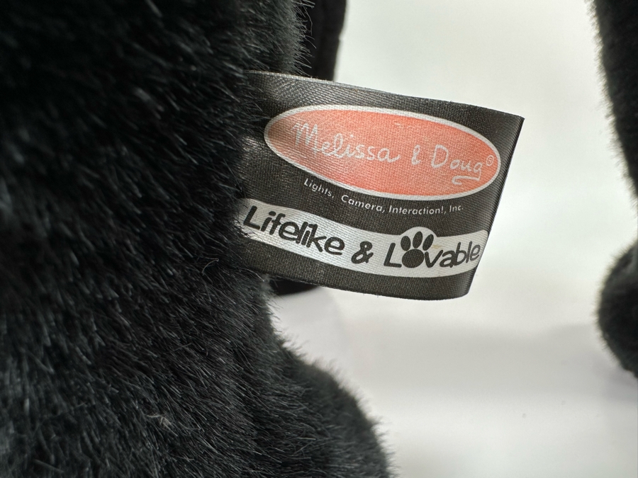 Lifelike Black Lab Plush By Melissa & Doug