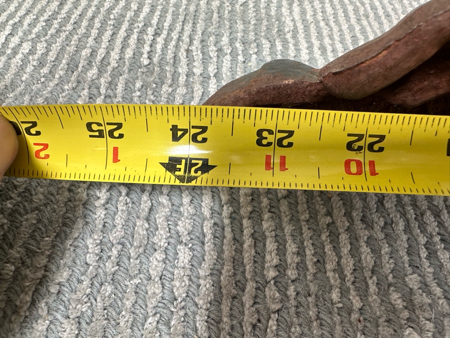 Antique Cast Iron Unicorn Andiron Sculpture 24W X 20D X 16H [Photo 10]