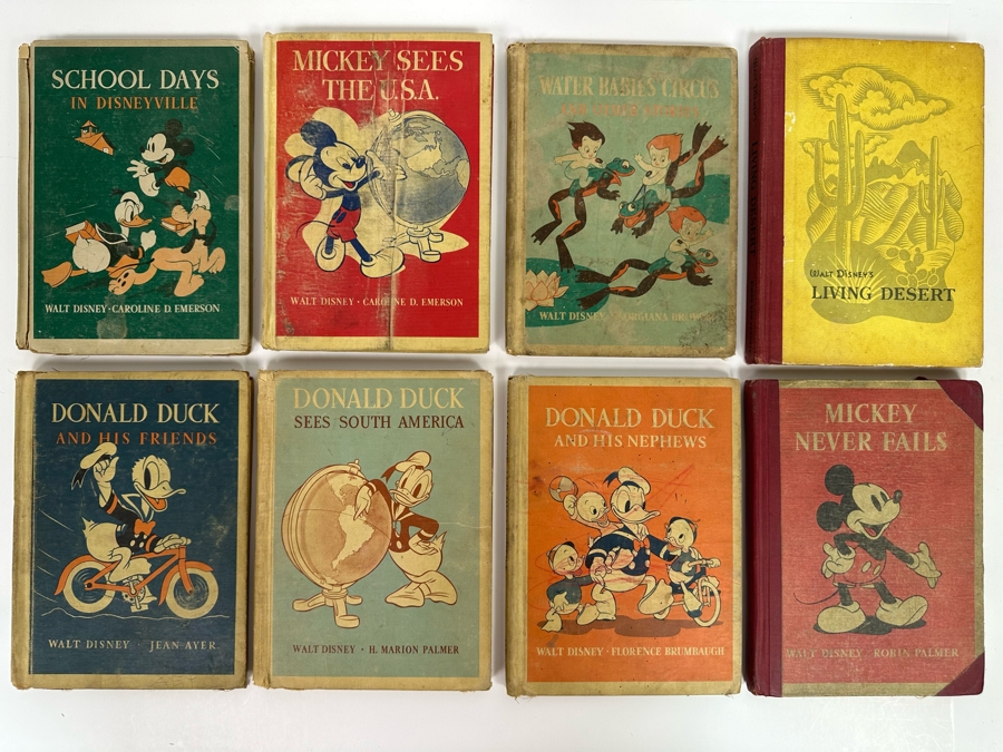 Collection Of 8 Walt Disney Books In Poor Condition [Photo 2]