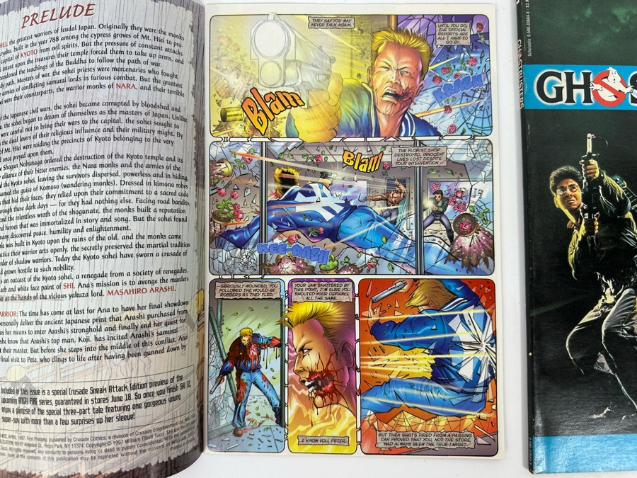First Edition Ghostbusters 1984 Storybook And Signed Shi: The Way Of The Warrior #12 Comic Book First Printing 1997 [Photo 6]