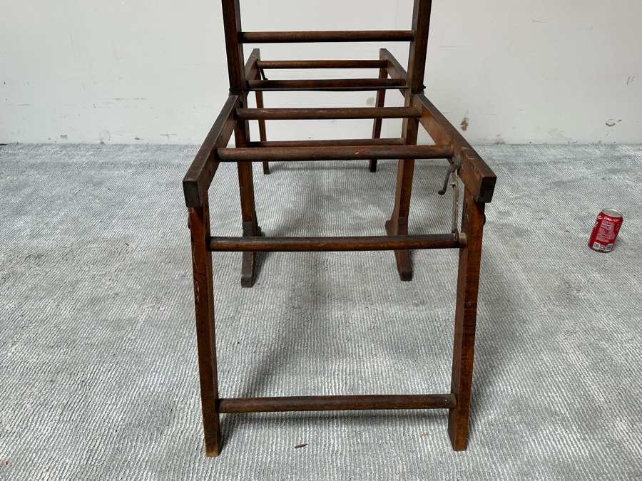 Antique Wooden Universal Wringer Crank Washing Machine Folding Bench 52W X 19D X 54H [Photo 10]