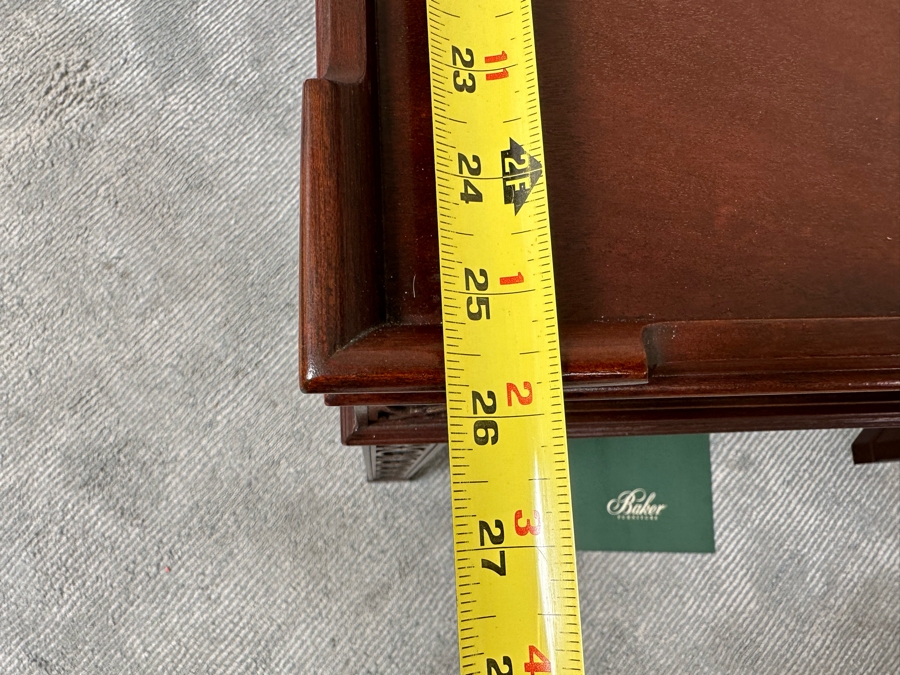 Baker Fine Furniture Side Table With Drawer 26W X 26D X 25H [Photo 11]