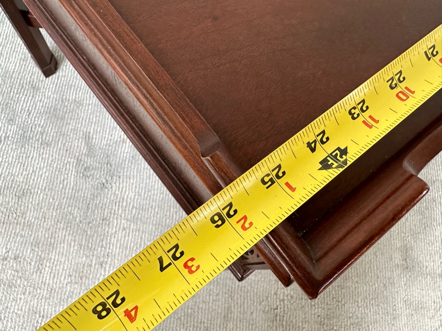 Baker Fine Furniture Side Table With Drawer 26W X 26D X 25H [Photo 10]