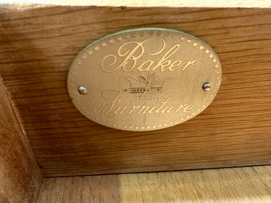 Baker Fine Furniture Side Table With Drawer 26W X 26D X 25H [Photo 8]