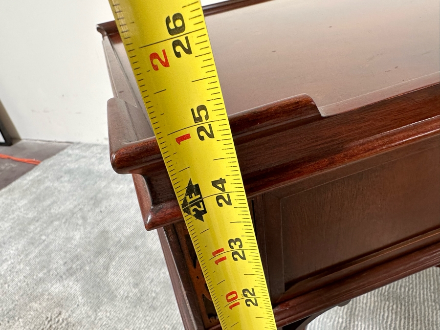 Baker Fine Furniture Side Table With Drawer 26W X 26D X 25H [Photo 12]