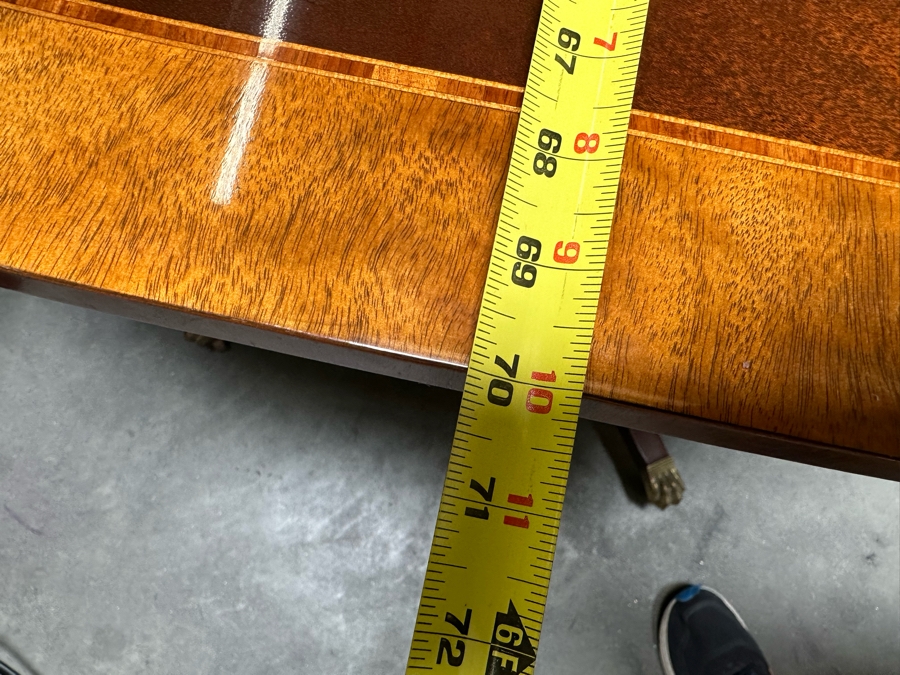 Baker Fine Furniture Double Pedestal Formal Dining Table From The