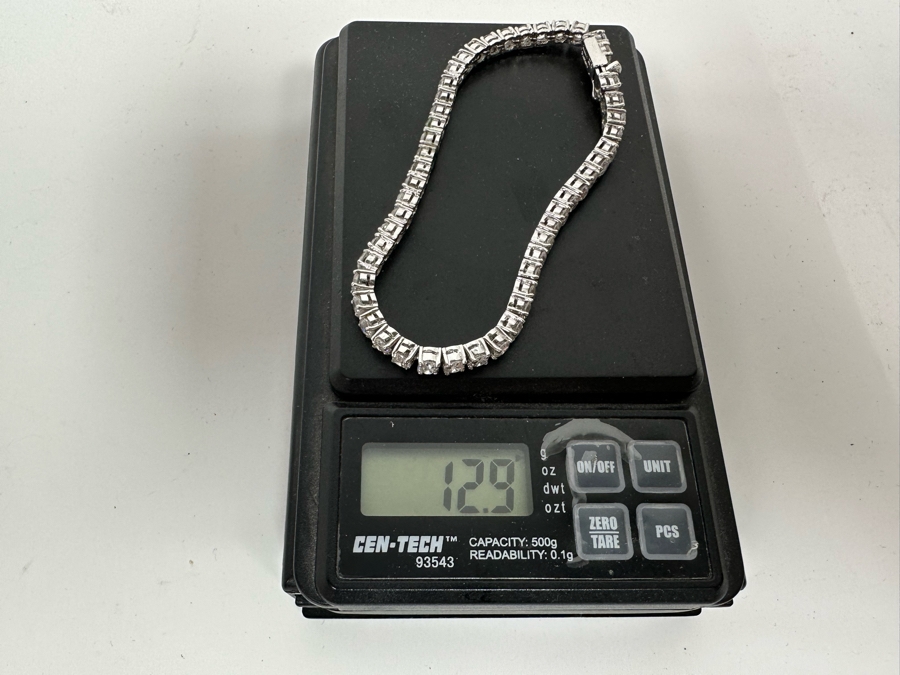 Sterling Silver 7.5' Bracelet 12.9g [Photo 8]