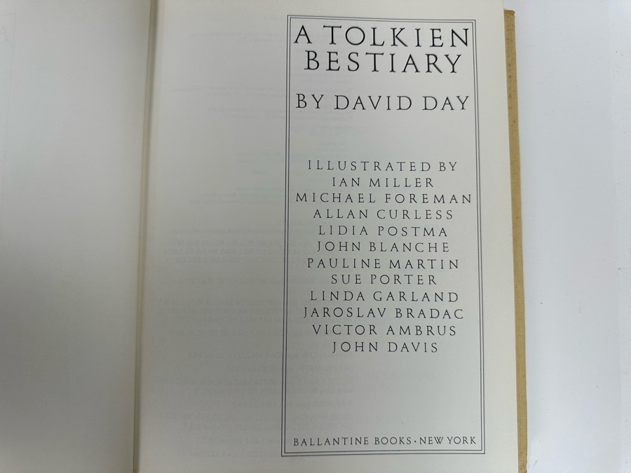 1979 Book A Tolkien Bestiary By David Day  [Photo 4]