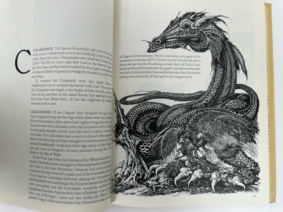 1979 Book A Tolkien Bestiary By David Day  [Photo 7]
