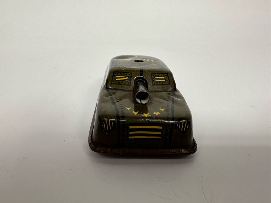 Pair Of Japanese Tin Litho Tanks, Barclay / Manoil US Army Metal Toy Tank And Argo Friction Metal Military Toy Vehicle [Photo 16]