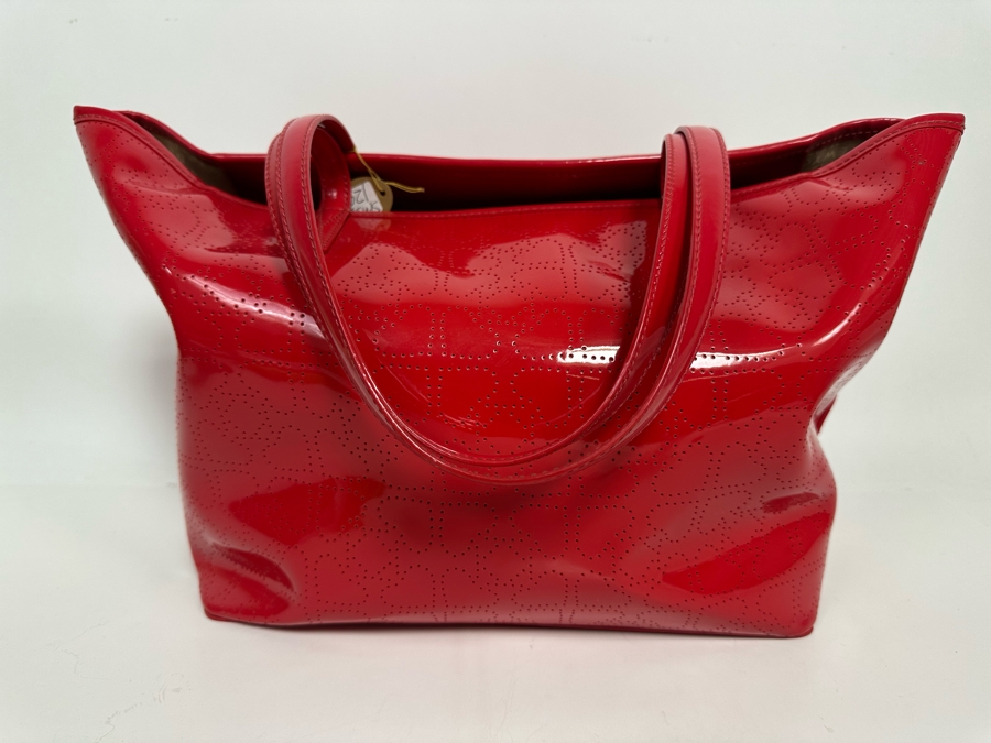 Kate Spade New York Red Tote Handbag 17W X 9.5H [Photo 8]