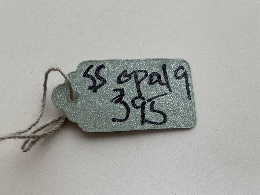 Sterling Silver Carved Opal Pendant With White Sapphires Pendant And Sterling Silver 18' Chain Necklace 8.5g Retails $395 [Photo 15]