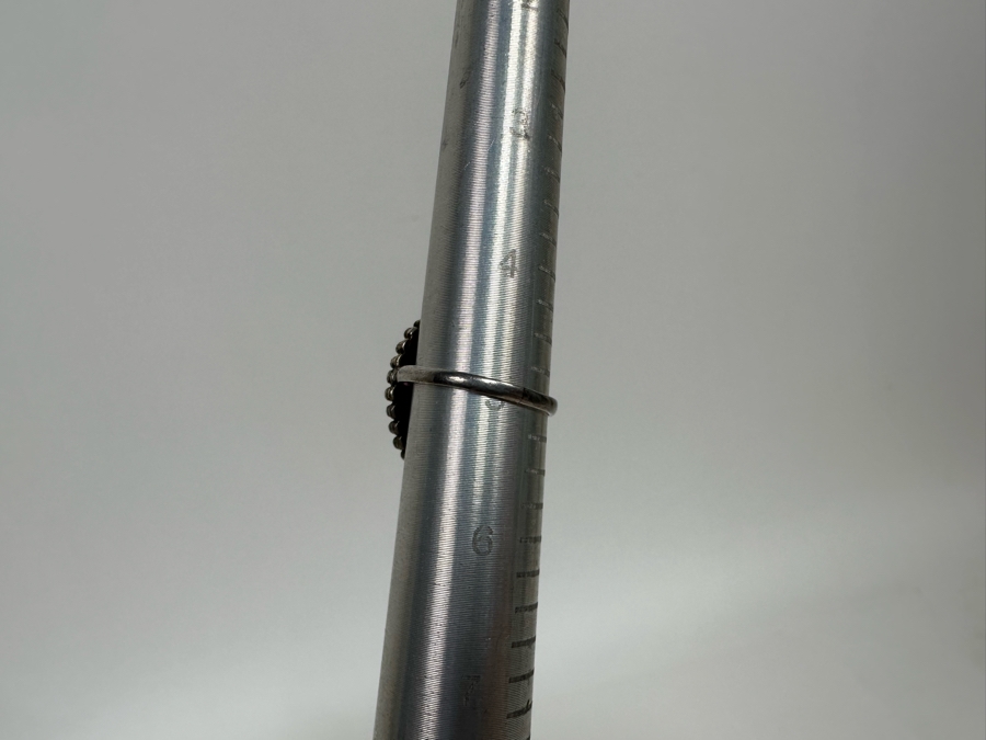 Signed Chinese Sterling Silver Amethyst Ring Size 5 5g [Photo 15]